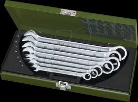 23275 Open-end ring ratchet spanner set, 8 - 19 AF, 7-piece, MicroSpee