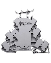 Złączka szynowa 3-piętrowa 2,5mm2 szara L/L/L TOPJOBS 2002-3231