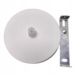 Maskownica sufitowa podsufitka 1x otwór 10mm z tworzywa biała fi:100mm ALKRI