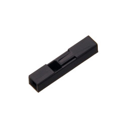 GNIAZDO BLS1 1x1 PROSTE CZARNE 2,54mm