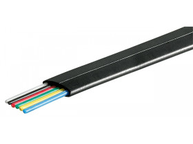 Kabel telefoniczny płaski rolka 6-przewodowy, 100 m rola, AWG...