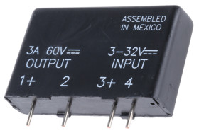 Przekaźnik półprzewodnikowy Montaż na płytce drukowanej 3 A Sensata Crydom 60 V DC MOSFET