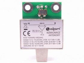 Wzmacniacz antenowy 24dB WE24B gniazdo kątowy DPM