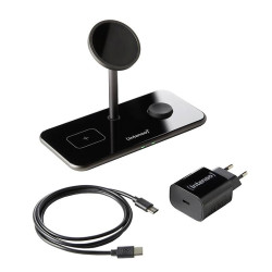 Intenso Ładowarka indukcyjna MB13 black 3in1 7410810 Rodzaj wyjścia bezprzewodowe QI czarny