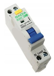 Wyłącznik różnicowoprądowy z członem nadprądowym 1P 20A B 30mA typ A GACIA