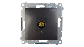 Simon 54 Gniazdo Antenowe Tv Końcowe Antracyt Dak1.01/48