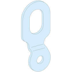 Zestaw breloczka Pierścień LVS08396 Blacha stalowa Obudowa