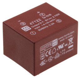 Transformator SMPS, 2.5W, 85 → 265 V ac, 85 → 370 V dc, Przewlekany