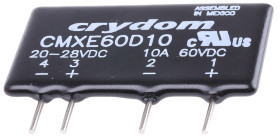 Przekaźnik półprzewodnikowy Montaż na płytce drukowanej 10 A Sensata Crydom 60 V dc MOSFET SPST