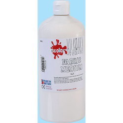 Scola DS0377840 Fabric Colourless Paint Solution Mixture 1 Litre