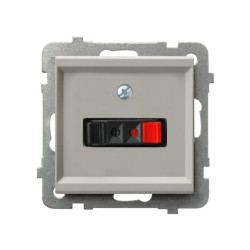 SONATA Gniazdo głośnikowe pojedyncze kaszmir GG-1R/m/82