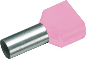 Cimco 187715 Podwójna końcówka 0.25 mm² z częściową izolacją fioletowy 100 szt.