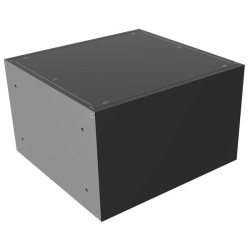 Hammond RM3U0808SBK Rack Mounted Enclosure 203x211x133mm Aluminium Black