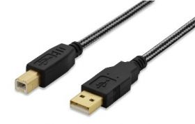 KABEL USB A-B 3M CZARNY