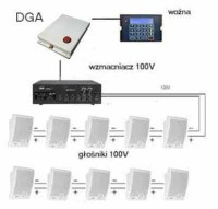 SD-ZESTAW08-10 Zestaw dzwonków bezstresowych przyłączany do istniejącej woźnej - przykładowy zestaw dla 10 dzwonków (bez woźnej)