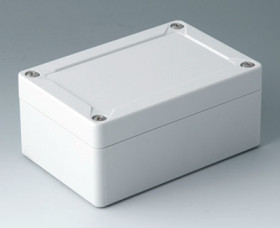 PC enclosure, (L x W x H) 122 x 82 x 55 mm, light gray (RAL 7035), IK08, C7012012