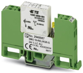Coupling relay 1 Form A (N/O), 24 V (DC), 0.2 A, 36 V (DC), 30 V (AC), 2940087