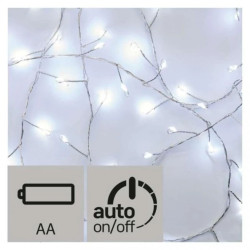 Lampki choinkowe XMAS ZYK 0,9W 100LED 2,4m IP20 zimny biały D3FC01