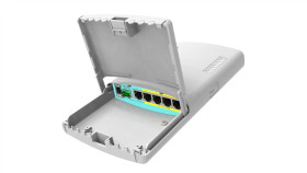 Router Rb960pgs-Pb, 5X Rj45 1000Mb/S, 1X Sfp, 4X Poe Mikrotik Powerbox Pro