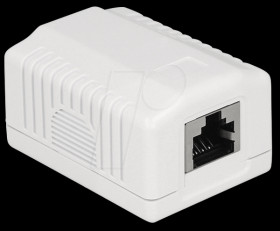 86196 Network Wall Outlet 1 Port Cat.6A LSA