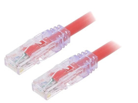 UTPSP0.5MRDY Patch cord TX6™ PLUS,U/UTP 6 linka Cu LSZH czerwony 0,5m