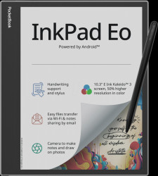 PB1042-M-WW-B Tablet, InkPad Eo, Mist Grey