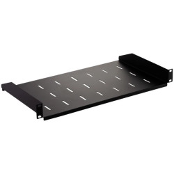 Półka stała do szafy RACK 19 cali 1U 300mm czarna