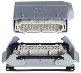 Wzmocnione złącze zasilania 24+PE-pinowe HARTING 16A 500 V M32