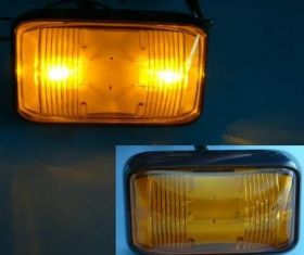 LAMPA 2xLED KW-205Y 58x35x19 12-24V