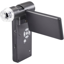 Toolcraft TO-6530181 Microscope Camera 12MP 300x Zoom 4&quot; LCD Rechargeable