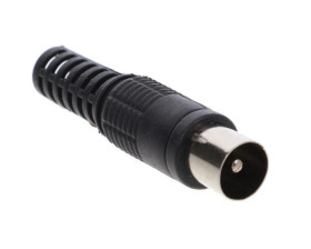 Wtyk antenowy TV plastik LIBOX LB0101