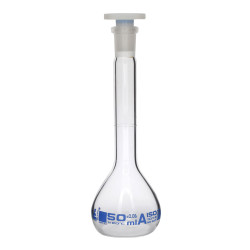 LabGlass Volumetric Flask with Stopper 50ml Class &#x27;A&#x27; 12/21 Pack of 2