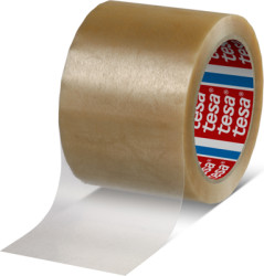Packaging tape, 75 x 0.065 mm, PVC film, transparent, 66 m, 04124-00018-00