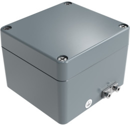 Aluminum EX enclosure, (L x W x H) 80 x 75 x 57 mm, gray (RAL 7001), IP66, 250808060
