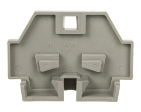 Ścianka końcowa z mocowaniem śrubowym szara 262-361 /50szt./