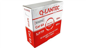 Kabel Teleinformatyczny S/Ftp Kat.6A Lsoh Dca Szary Q-Lantec /100M/