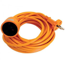 Przedłużacz ogrodowy 20m OWY 2x1,0 H05VV-F pomarańczowy 24974