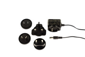 Adapter AC/DC Uwy 5V dc Iwy 1A Mini USB 5W, typ wtyczki: Wtyk europejski, australijski, brytyjski, amerykański