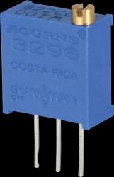 3296W-1-472LF 3/8" quad trimpot , vertical, 4.7 kOhm, 10 %, 0.5 W, 25 turns