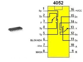 Układ scalony 4052/SMD