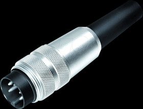 09 0325 00 07 Cable connector M16, series 680, 7-pin, unshielded, solder, IP40