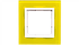 Simon 54 Nature Ramka Pojedyncza Szkło Limonkowy Sorbet Drn1/90