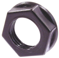 Hexagon nut, black, NRJ-NUT-B