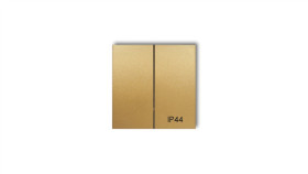 Klawisze Podwójne Do Łączników Ip44 (Komplet Dwóch Sztuk) Złoty 29Mklh-2...