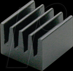 ICK SMD F 10 SA Heat sink 10mm 71 K/W black anodised