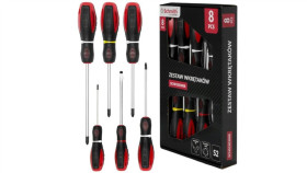 Wkrętaki Z Magnesem Śrubokręty Krzyżowy Płaski Zestaw 8Szt Schmith