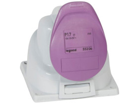 P17 Gniazdo stacjonarne 16 a/24 v/2p ip44 055206 LEGRAND