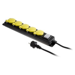 Przedł. 5gn+uz+wył 3m IP44 PLASTROL W-99487