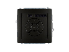 DECO Wyłącznik roletowy (sterowanie lokalne) czarny mat 12DSR-1 KARLIK