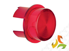 Klosz do sygnalizatora świetlnego E10 czerwony przezroczysty 1281 HAGER